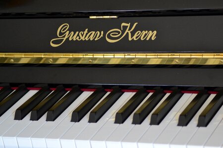 Musical instrument piano keyboard close up
