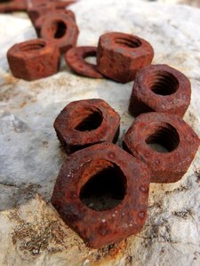 Rusty abandoned iron
