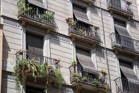 Barcelona balcony building photo