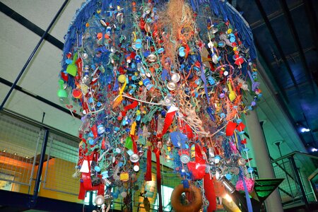 Garbage hanging north sea