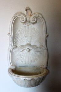 Church holy-water font religion
