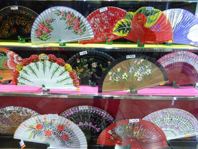 Fan colorful souvenir photo