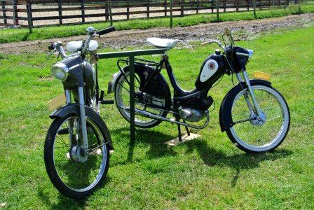 Vehicle antique vintage motorcycle photo