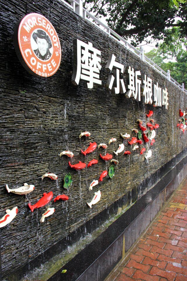 Water fish bearing advertising wall dynamic wall of water water wall