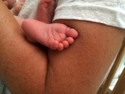 Foot children cute