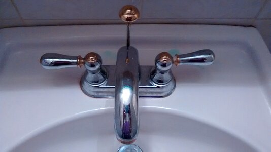 White domestic plumbing