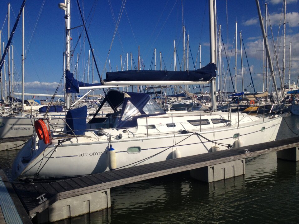 Harbor sail boats marina photo