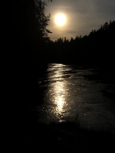 Darkness moon sun