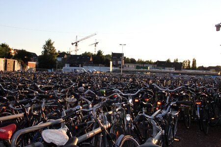 Bicycle city bike bicycle parking facility photo