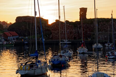 Evening sea water photo