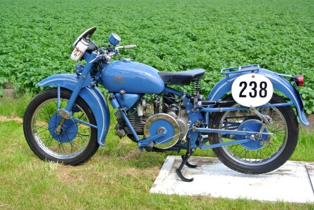 Vehicle antique vintage motorcycle photo