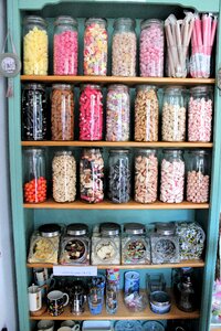 Jars sweets colorful