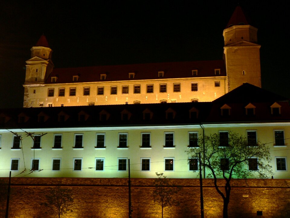 Bratislava castle night