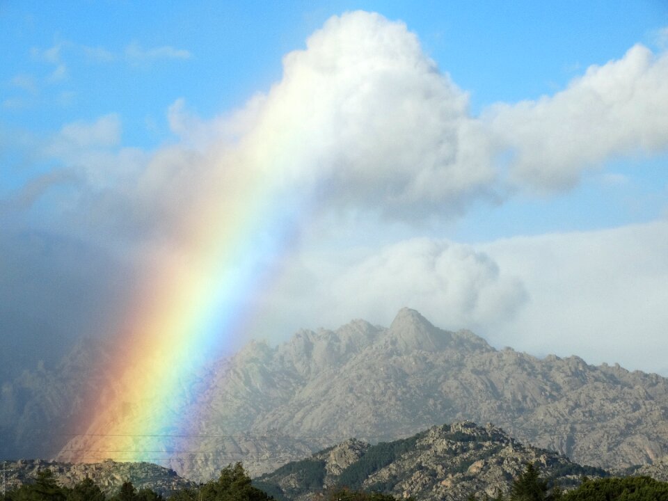 Mountain forest cloud