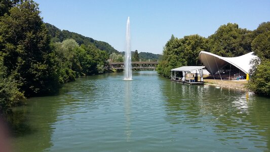 Fountain holiday forest