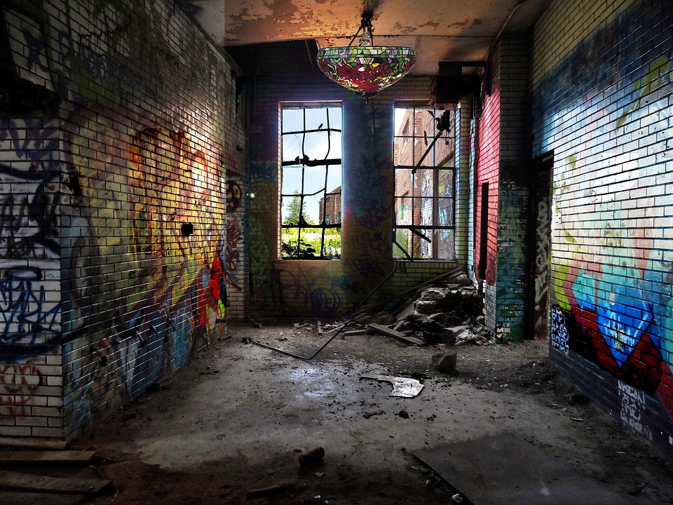 Graffiti art windows