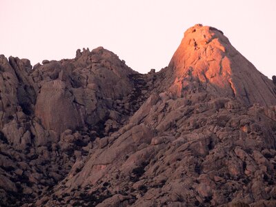 Pedriza sunset mountain