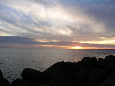 Clouds sea atlantic photo