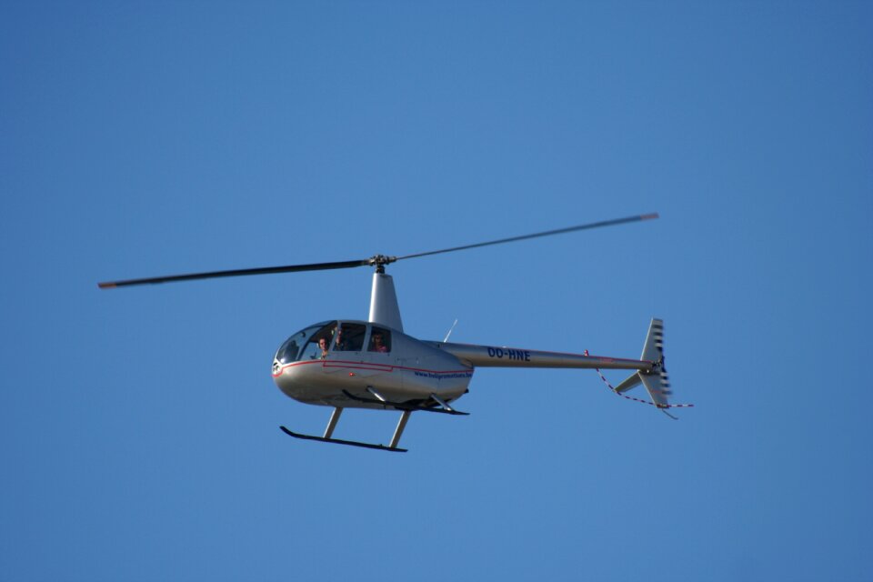 Helicopter fly sky