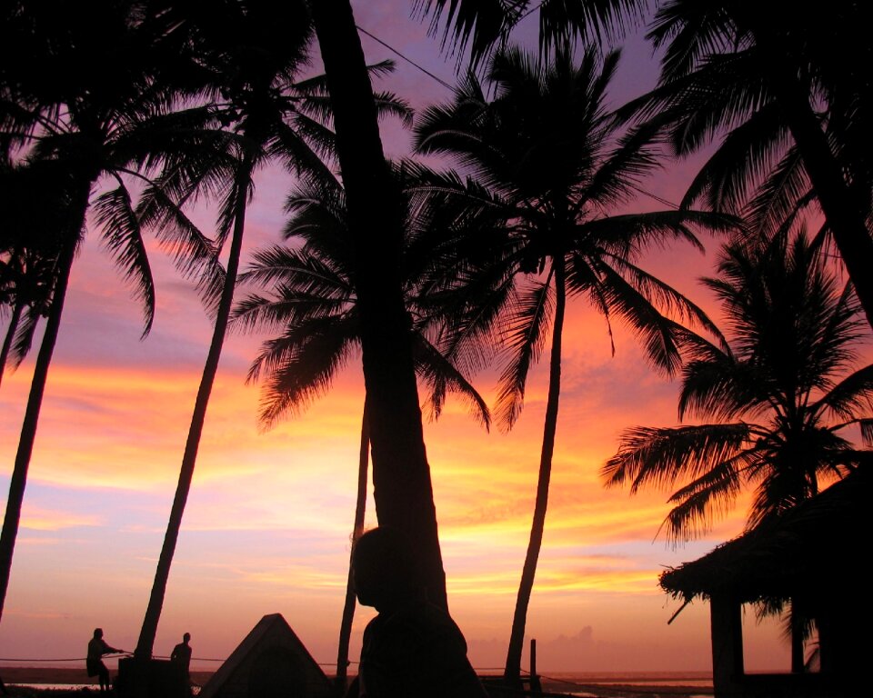 Beach tropical sky photo