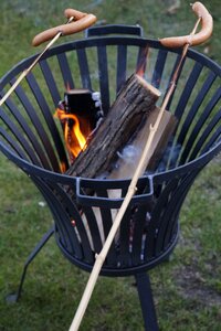Grill sausage heat fire