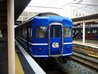 Express blue train hayabusa