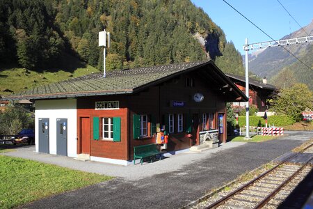 Train station track local lines photo