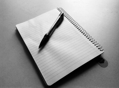 Notepad write writing photo