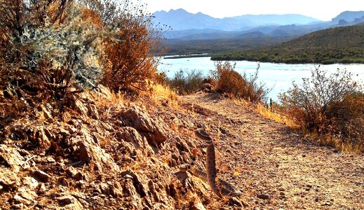 Lake water mountains