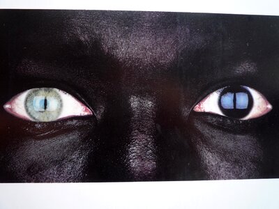 Colorful face black