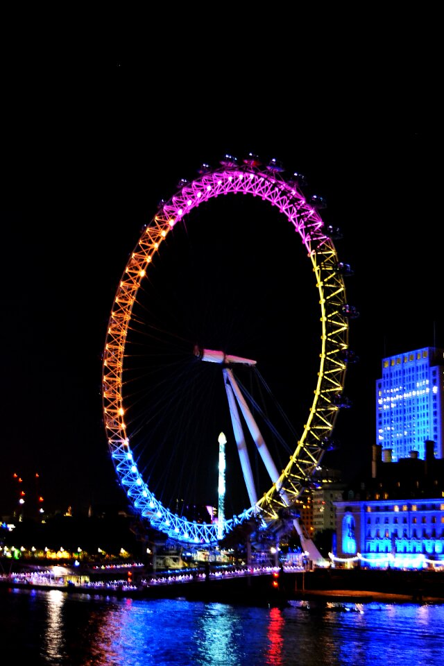 Londoneye water lights