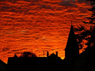 Evening sky abendstimmung romantic photo