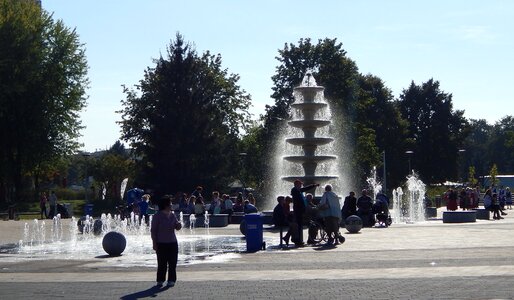 Fountain in saw poland