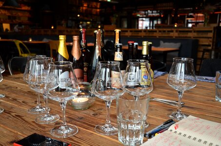 Tasting bottles glass