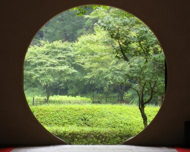 Circle doorway window photo