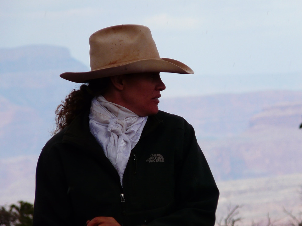 Cowboy profile face
