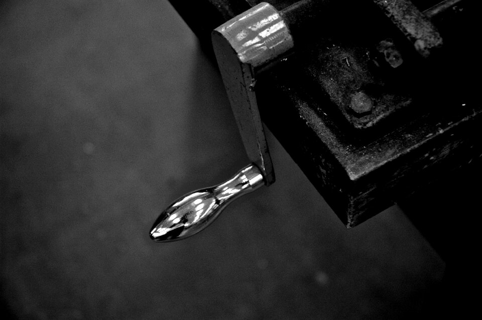 Iron metal fittings black and white