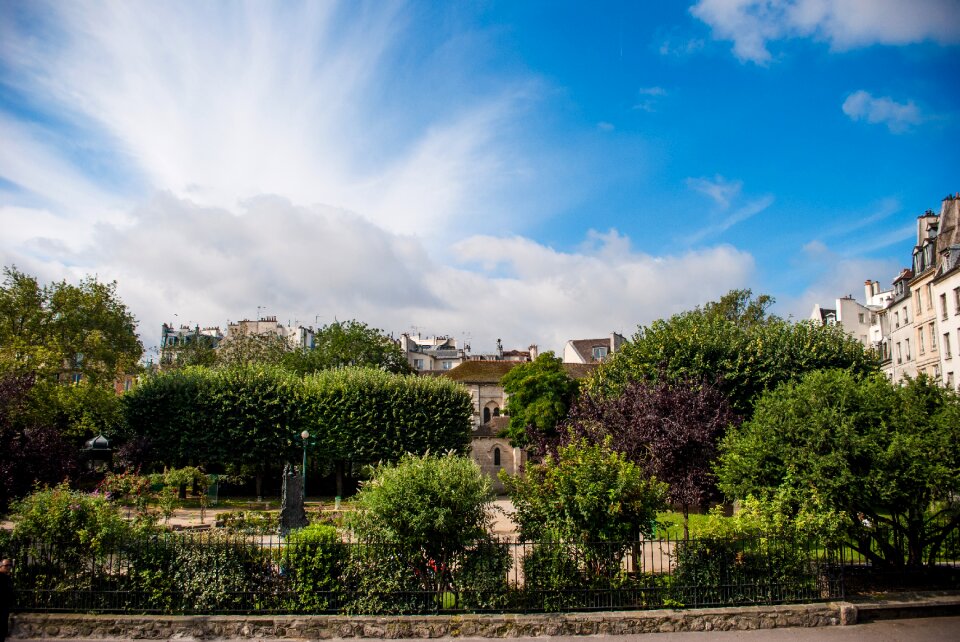 Paris clouds bucolic