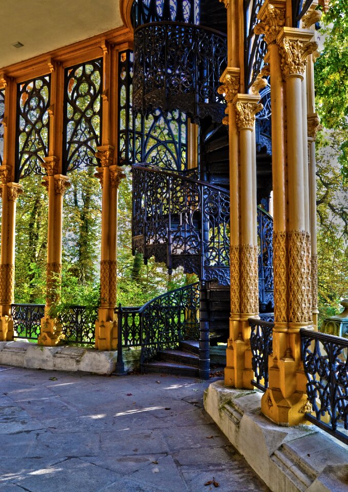 Old czech republic circular stairs