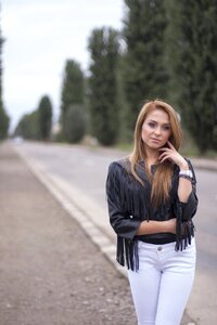 Girl beauty highway photo