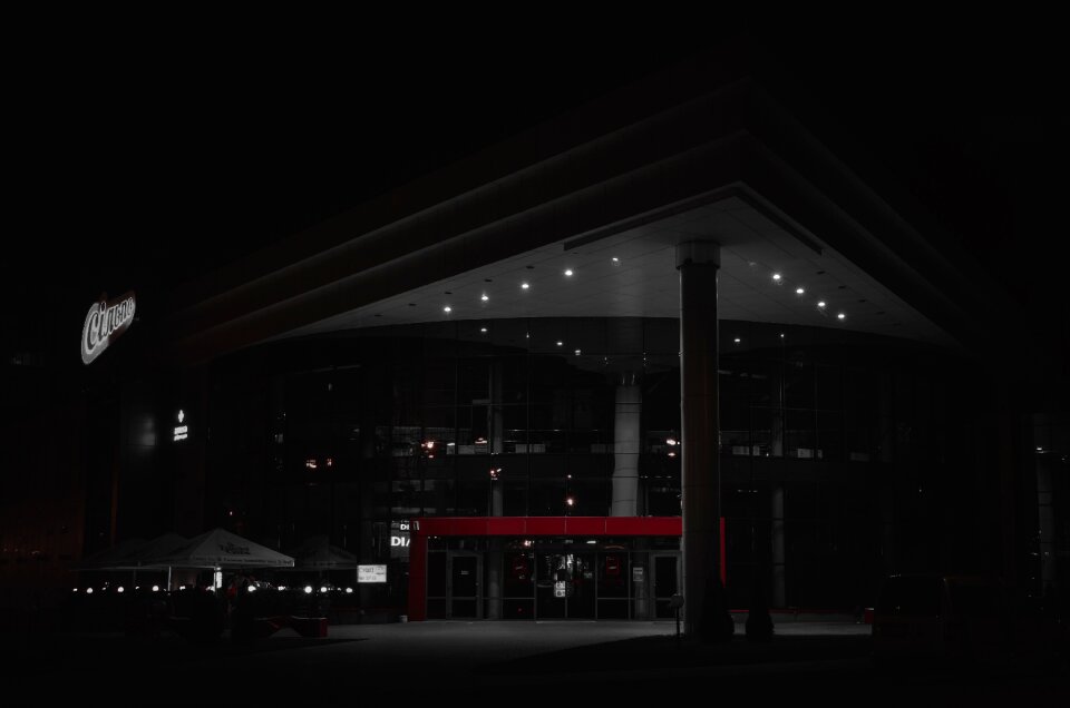 Darkness building evening