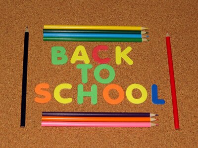 Colorful pencil back to school background