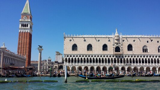 Venice italy gondolas photo