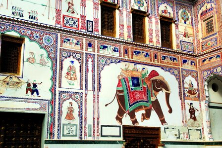 Mandawa fresco wall