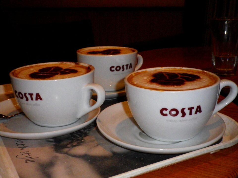 Cappuccino coffee cup drink