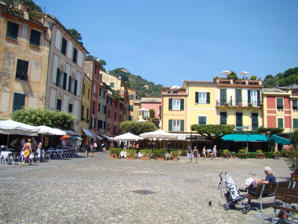 Summer market square old town