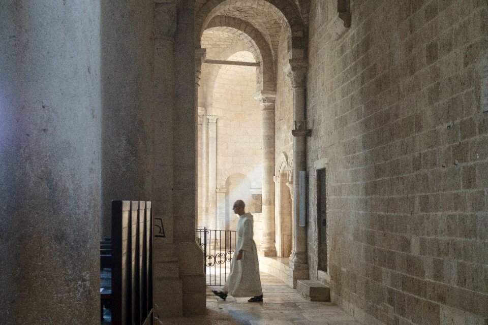 Romanesque pillar tuscany