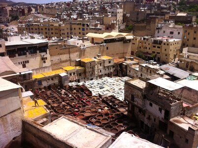 Old city roof tops photo