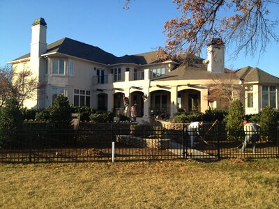 Big house villa garden work