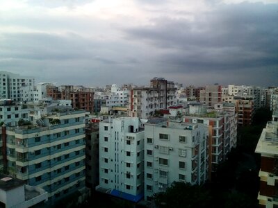 Light block of flats urban photo